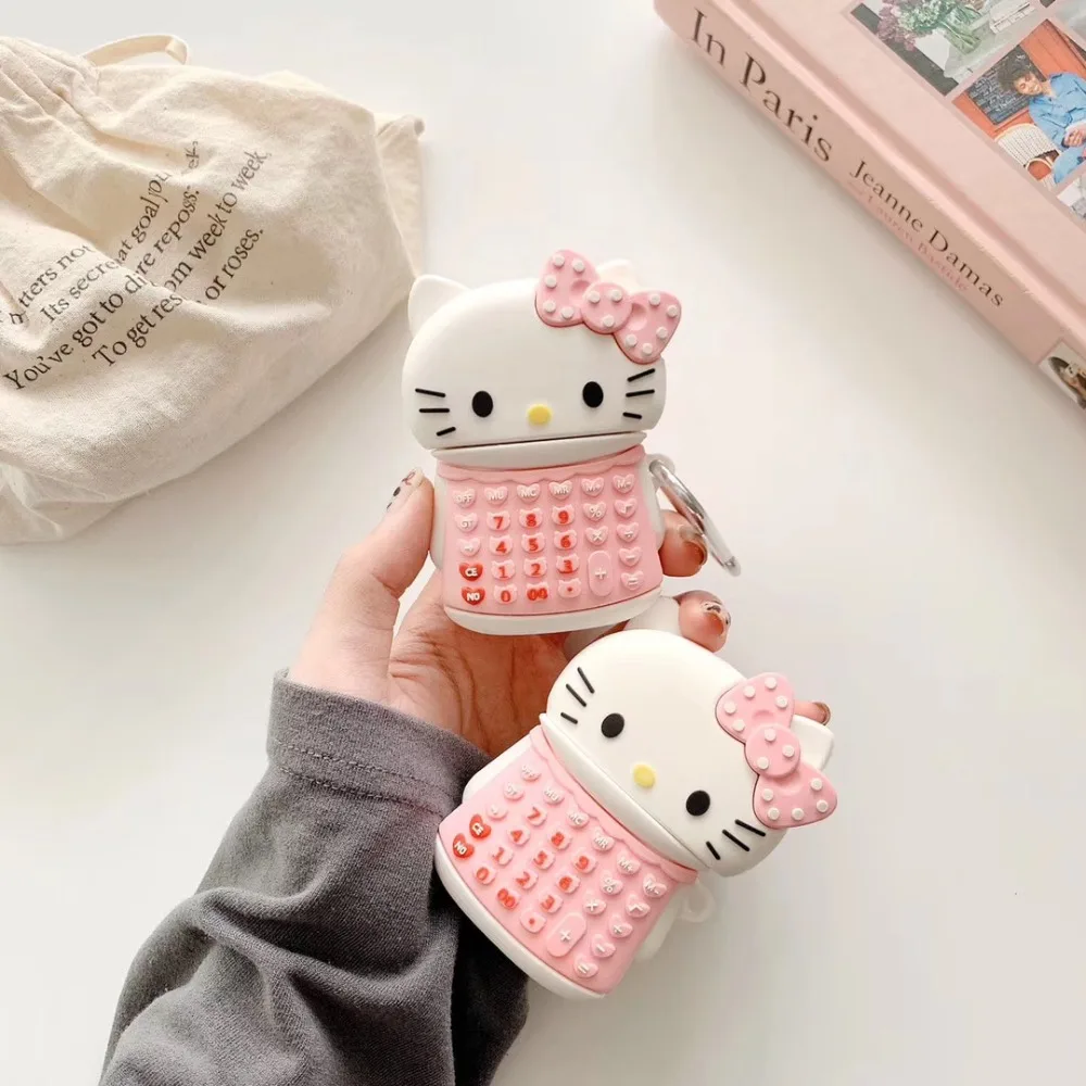 Мягкий силиконовый чехол с рисунком hello kitty для Apple Airpods, чехол для Airpods pro, чехол с Bluetooth, чехол для наушников