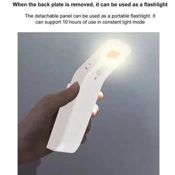 

2020 new PIR motion sensor LED night light battery-powered sticky anywhere warm light indoor lighting bedroom smart sensor light