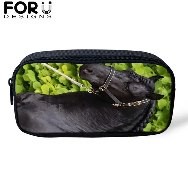 FORUDESIGNS/3 шт./компл. красивый фризская лошадь печати школьная сумка для мальчиков и подростков, рюкзак для девочек, детей, студентов рюкзак для путешествий - Цвет: CDGX1512K
