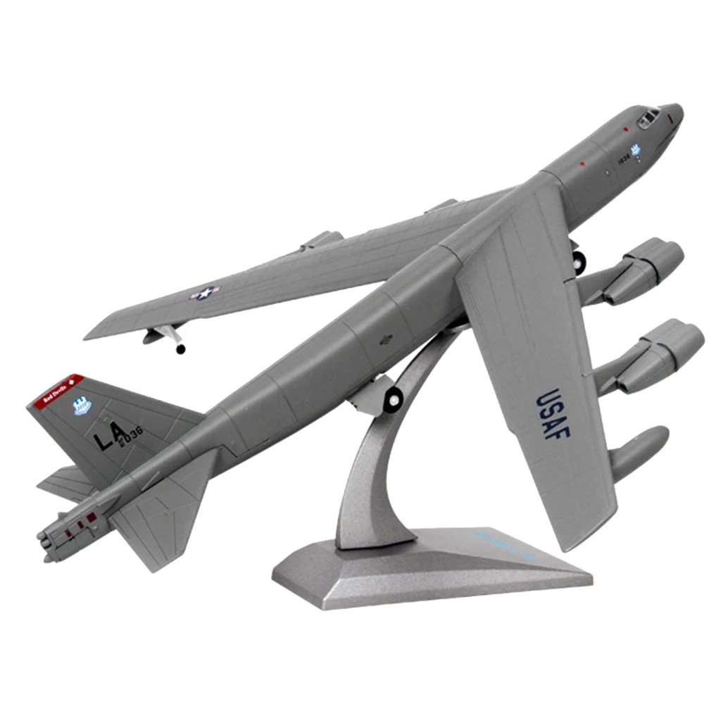 1/200 Scale Diecast Alloy American B-52 Bomber Aircraft Plane Model Collectibles