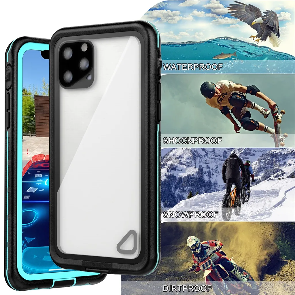 Силиконовый чехол для Iphone 11 Pro Max полное покрытие 6 5 дюймов водонепроницаемый