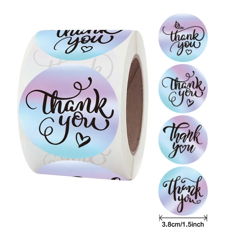 1 5 ''уникальные лазерные наклейки Thank You для поддержки малого бизнеса заказ