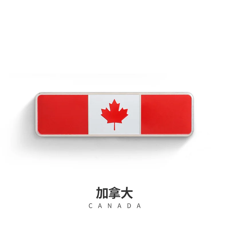 Квадратный флаг этикетка-эмблема индонезийский Корея Малайзия Турция Украина Греция Франция Россия Великобритания США Германия Япония Канада м стикер автомобиля - Цвет: Canada