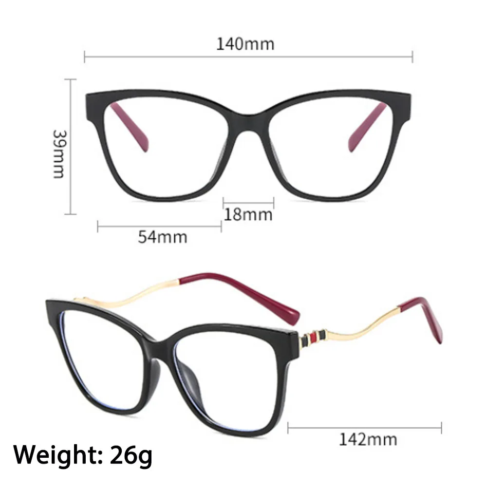 80172 TR90 Anti-blue Light Retro Cat Eye Glasses Frame Men Women Optical Fashion Computer Eyeglasses blue filter glasses