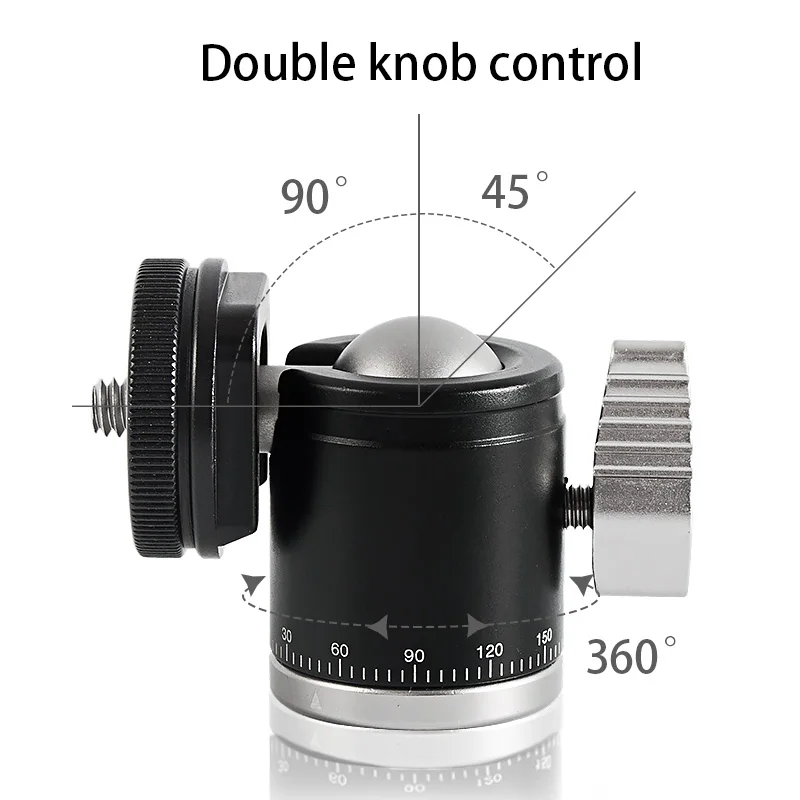 Головка штатива мини шаровая Головка панорамная головка Съемка фото камера стенд Адаптер монопод mout головка с горячий башмак база для dslr камеры