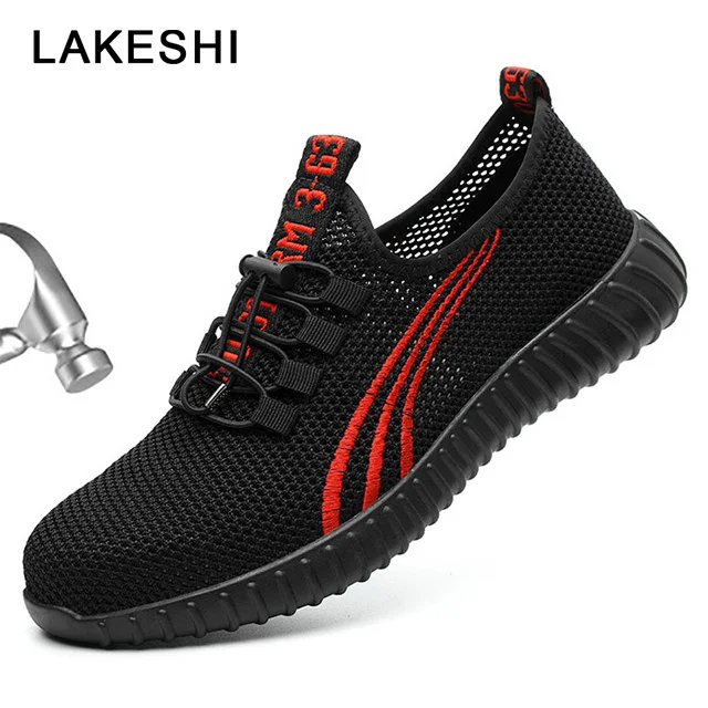 

Men Boots Anti-piercing Work Safety Boot Men Sneakers Light Men Shoes Steel Toe Safety Shoes Work Male Shoes Adult Footwear