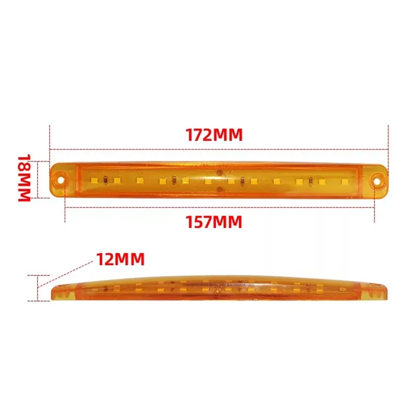 2 шт. светодиодный светильник для грузовика 24 В светодиодный габаритный светильник s рампа прицеп светильник s парковочные огни боковой габаритный светильник светодиодный 24 В