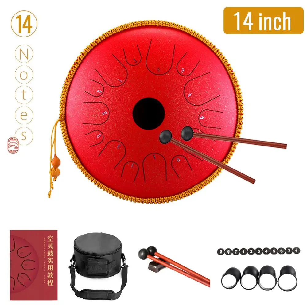 14 Inch Steel Tongue Drum Handpan Hand Drums Major 14 Notes Tankdrum With BagDrum AliExpress