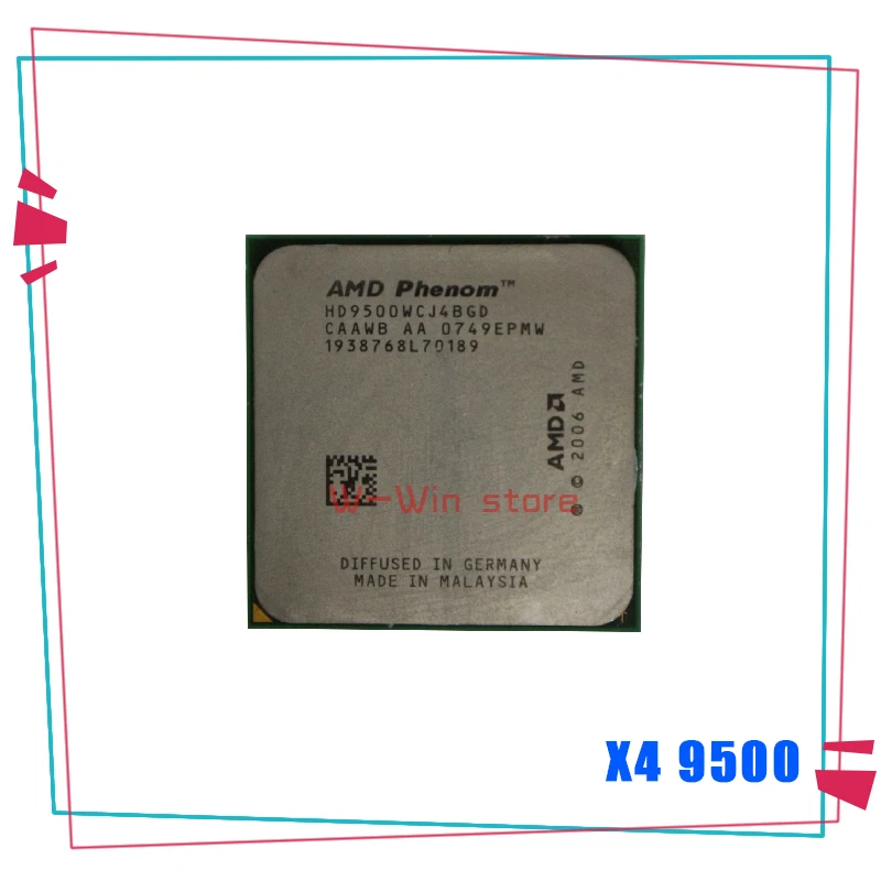 Четырехъядерный процессор AMD Phenom X4 9500 2 ГГц HD9500WCJ4BGD Разъем AM2 +|Процессоры| |