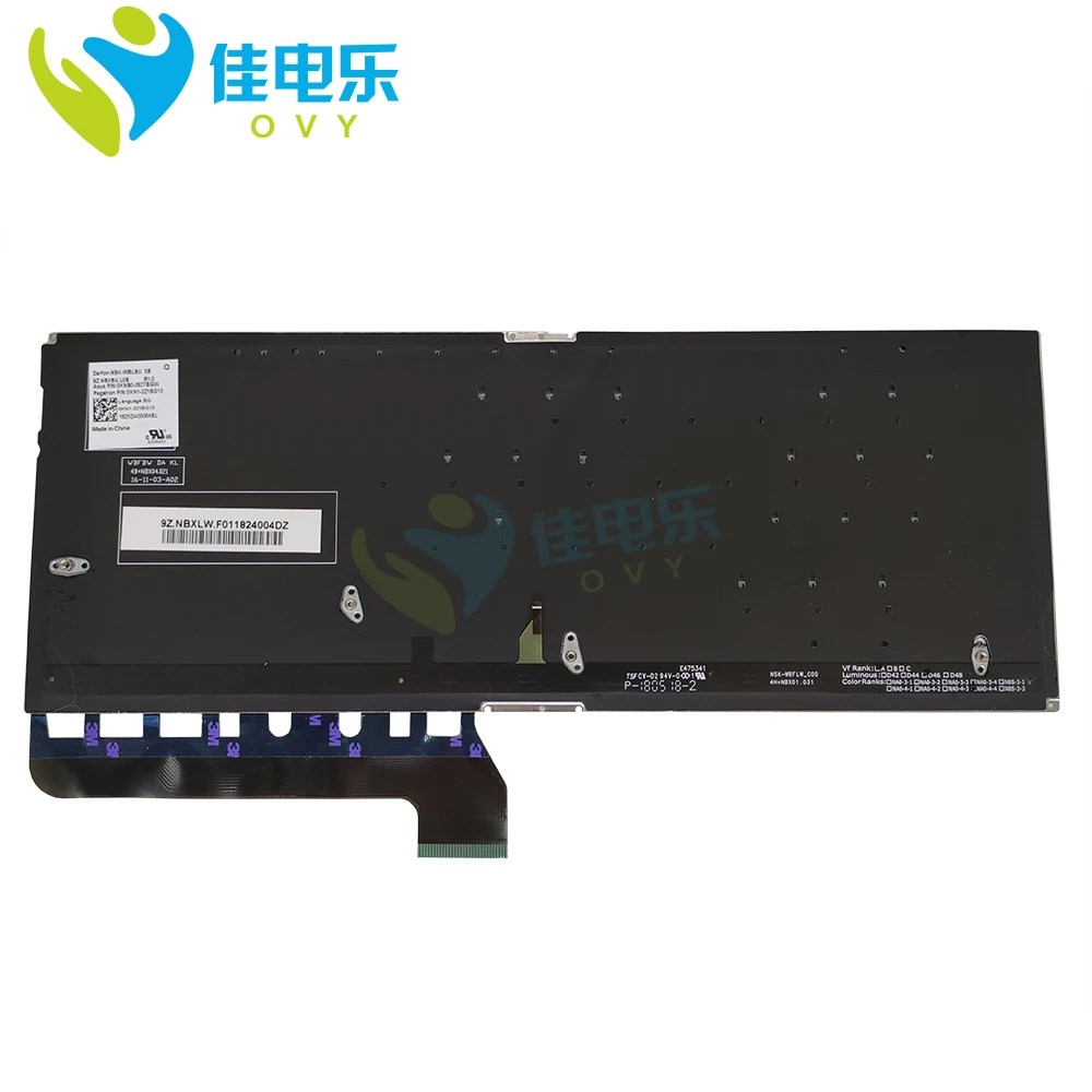 Eua Teclado Retroiluminado para Asus Zenbook Ux430ua Ux430uq Ux430un Ux430u gb Inglês Teclados do Portátil Original 0knb0212uk00 Ux430 uk - Imagem 3