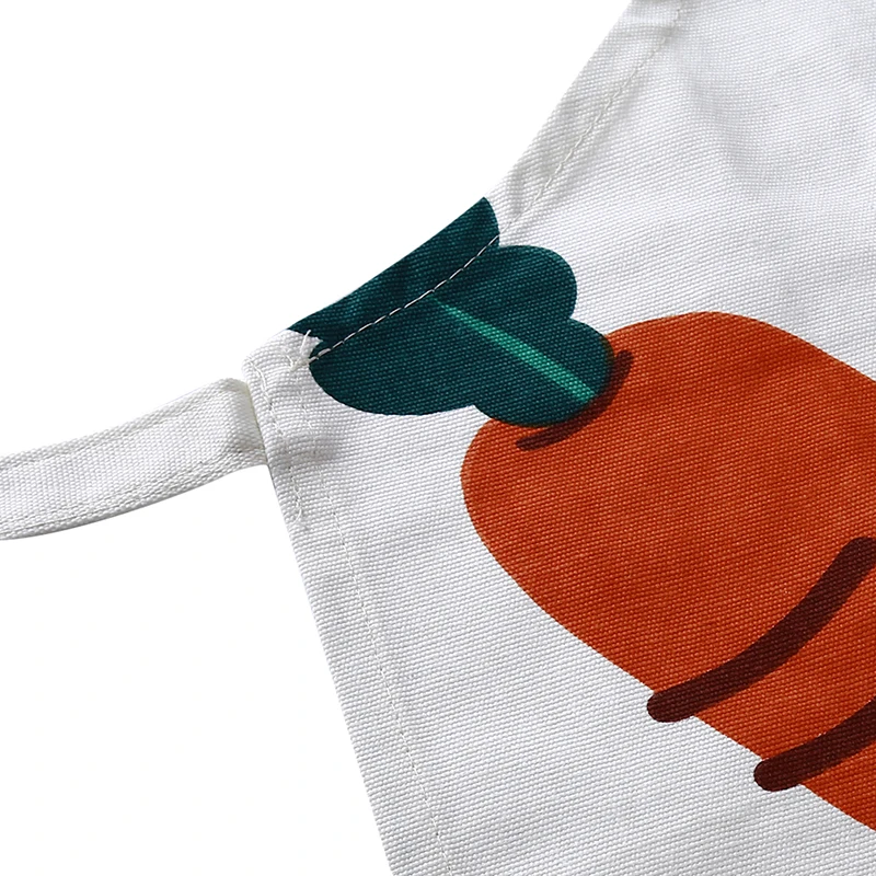 Carrot Sleeveless Fabric Cotton Couples Kitchen Cooking Apron Baking Restaurant Bib Cooking Work Clothing Antifouling Apron