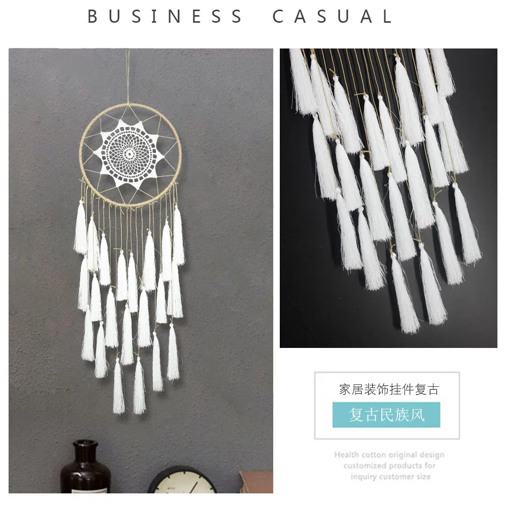 MS7028 New Style Three Layer Tassels Dream Catcher Pendant Rope Retro Home Decoration Dreamcatcher Door Decoration Pendant