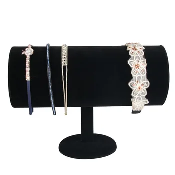

Large Portable Velvet Bracelet Bangle Necklace Display Stand Holder Watch Jewelry Organizer T-Bar Rack