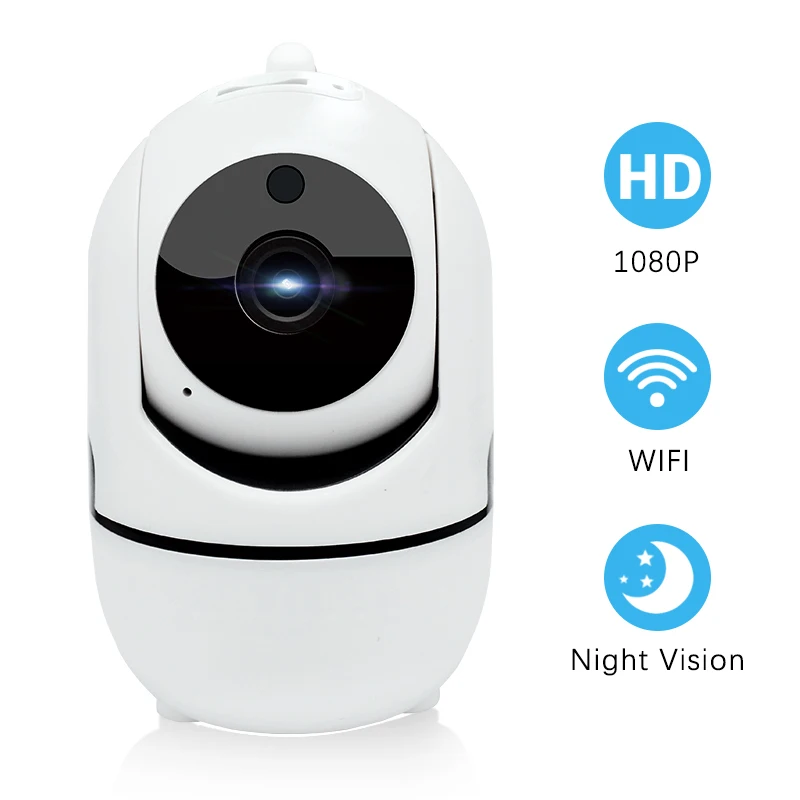 

QZT Mini Dog Camera Surveillance WIFI IP Home Security Camera Auto Tracking Night Vision Baby Monitor Indoor Mini IP Camera WIFI