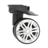 2 Pieces A19 Suitcase Luggage Dual Roller Wheels Replacement Casters for Trolley Case Black - Easy Installation ► Photo 2/6