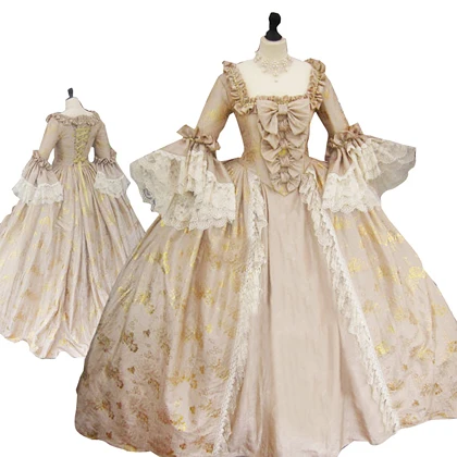 image color Полностью корсетный рококо колоний грузинский 18thc Marie Antoinette день суд платье - Цвет: image color