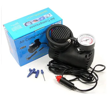 

300PSI Mini Air Compressor 12V Car Auto Portable Pump Tire Inflator with Gauge Air Compressor For Car Trucks Tires