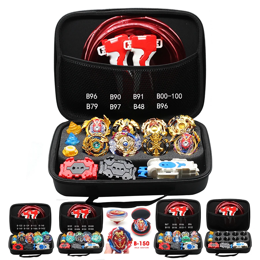 

Top Takara Tomy Set Bey Bay Burst Arena Metal Gyroscope Grip Launcher Blade Blade Box Toy Kid Boy Gold