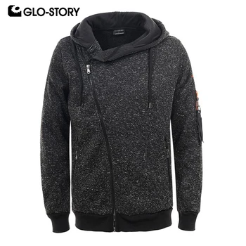 

GLO-STORY Men's 2020 Spring Warm Fleece Sweat Coat Men Fashion Wrap Zipper Hoodies Sweatshirt MPU-4474