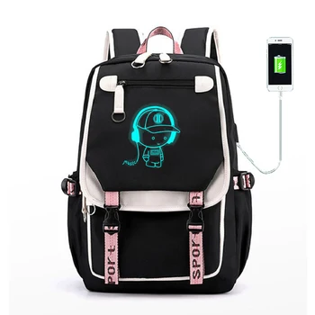 

Boys Girls School Backpacks Anti Theft USB Charge Backpack Waterproof Bagpack School Bags Teenage Travel Bag Luminous Backpack