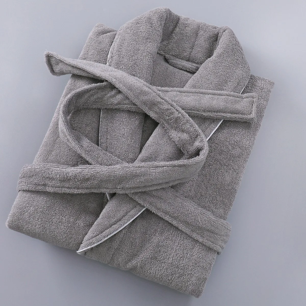 Couple Terry Bathrobe Sleepwear Cotton Towel Long Sleeve Nightgown Nightwear Casual Women Nightdress Autumn Winter Home Clothes