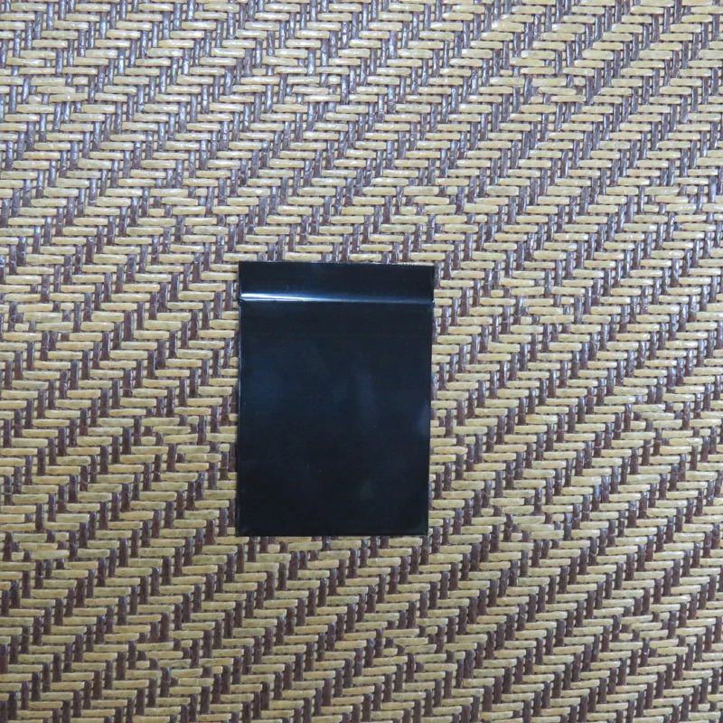 Black self-sealing plastic zipper bag self-locking storage bag food packaging debris storage bag can be re-closed bag thickening 4