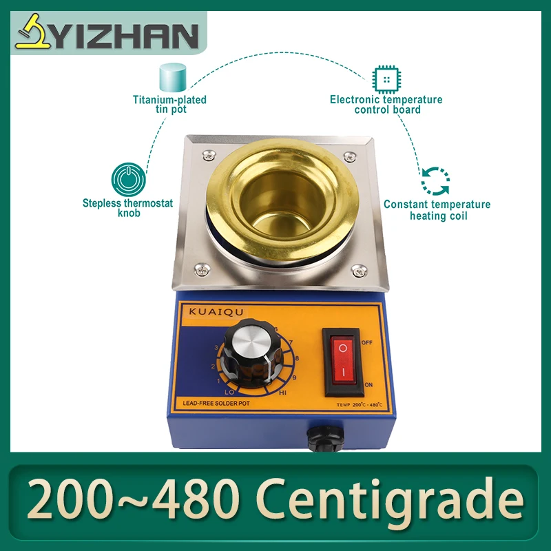 300W 150W Solder Pot Tin Melting Furnace Thermoregulation Soldering