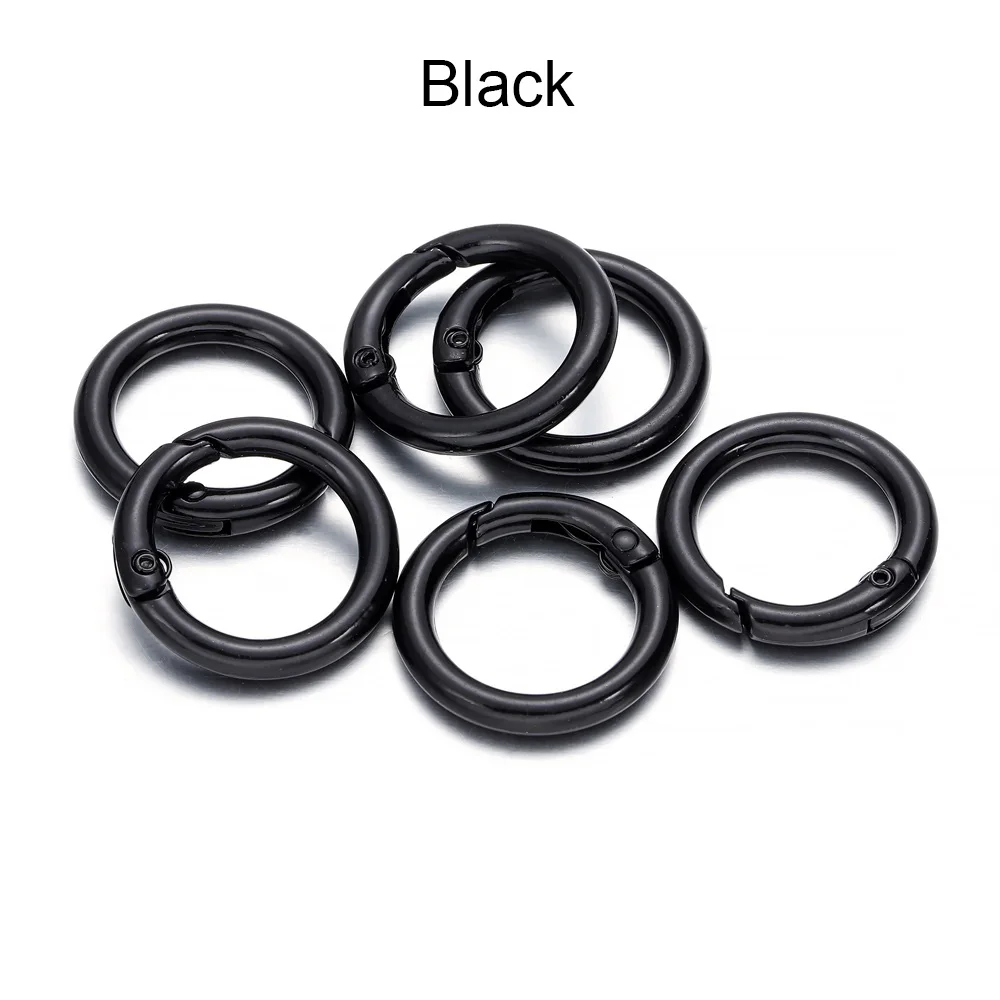 5pcs Metal Spring Clasps for Keychains, Bags, and Jewelry Making
