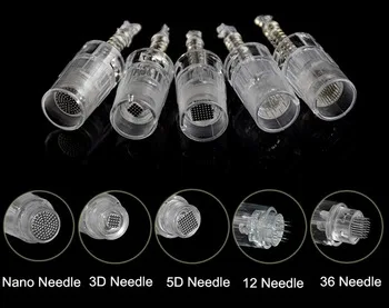 Needle Cartridge Screw Derma Pen Micro needle Micro Nano Electric Micro Rolling Derma Stamp Therapy Eyebrow Eyeliner Needle Tips