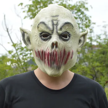 

Halloween Funny Mouth Mask Reusable The Elder Masquerade Realistic Headgear Decor Cosplay Party Props Adult Fun Toys Mascarilla