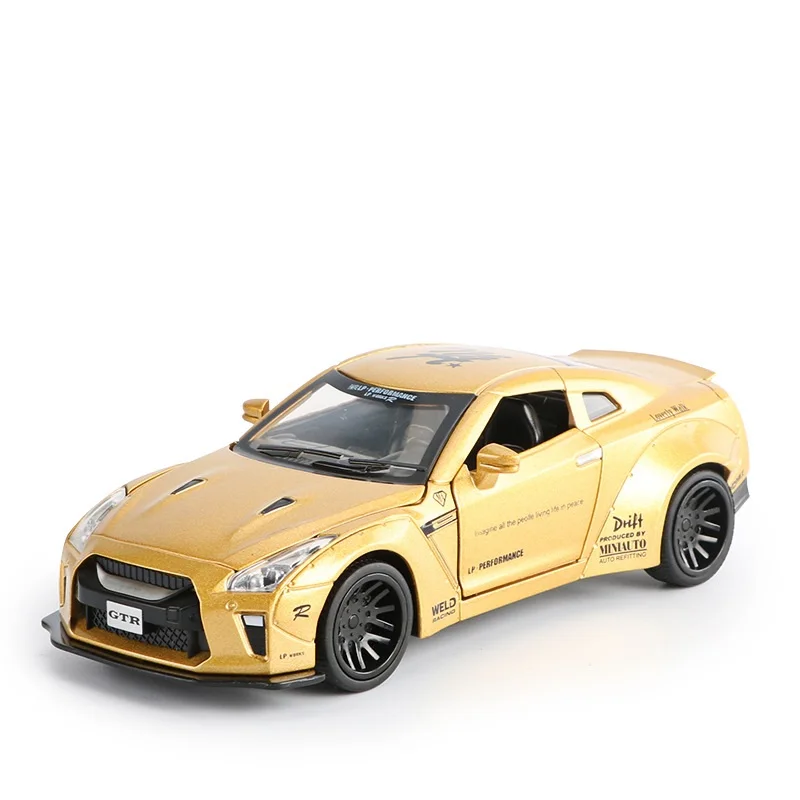 Новая Модель гоночного автомобиля NISSAN GTR 1:32 литой и игрушечный автомобиль