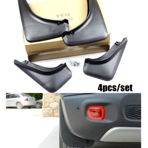 

MUD FLAPS FOR Jeep Renegade 2015 2016 2017 Front&Rear Deluxe Molded Splash Guard