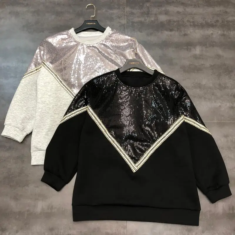 Новый V образный sequins сшивание тяжелой промышленности круглый воротник пространство хлопок свободный штуцер головы санитарный шкаф