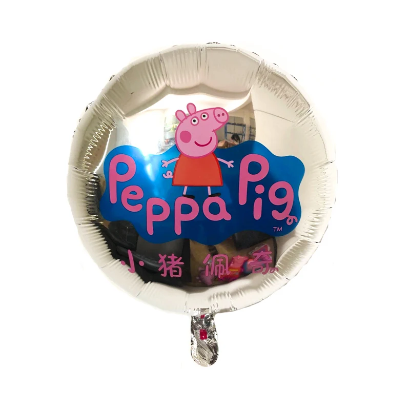 1 шт. 18 дюймов Peppa Pig фигурные воздушные шары Peppa Джордж фольги шарики, День подарков будущей матери с днем рождения комната dcoration детские игрушки подарок - Цвет: 1pcs