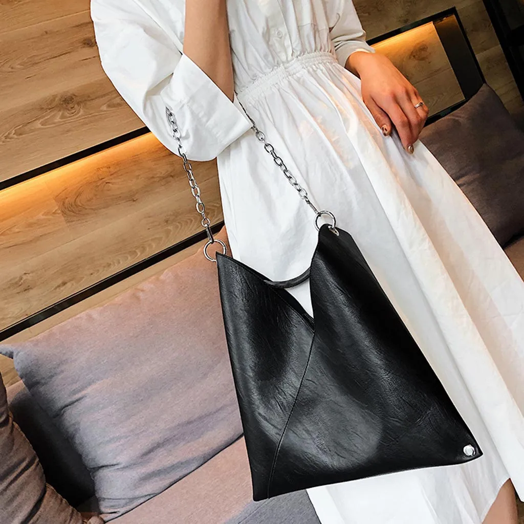 Сумки для женщин новая простая сумка ретро сумка-мессенджер с цепочкой модная Наплечная Сумка mujer