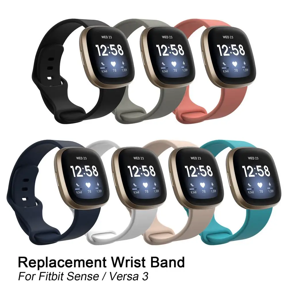 

TPU Wrist Strap For Fitbit Versa 3 Smart Watch Replacement Comfortable Wrist Band for Fitbit Sense Smartwatch Accessories 23mm
