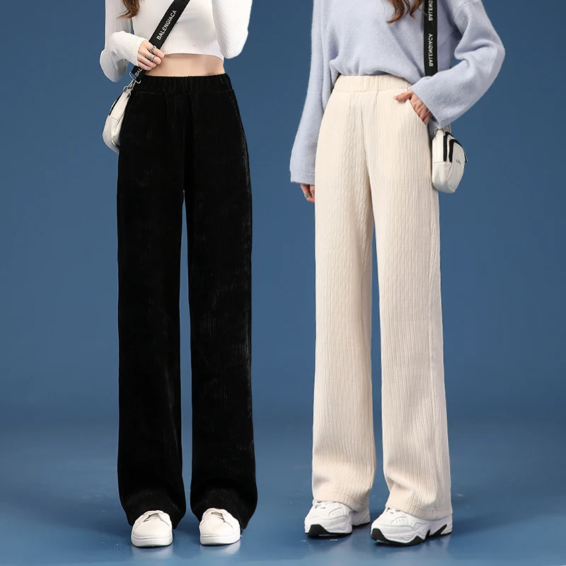 Women-Warm-Winter-Plush-Thick-Pants-Lambskin-Cashmere-Corduroy-Trousers ...