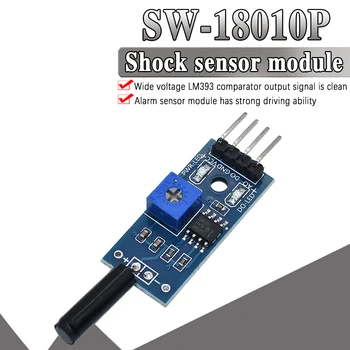

Vibration Sensor Module Normally Opened Type SW18010P Vibration switch alarm sensor module for Arduino
