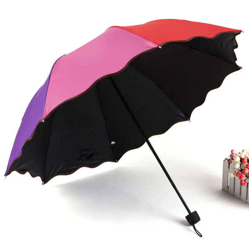 

Aurora Umbrella Factory Mixed Wholesale Customizable 1503 Rainbow Umbrella Water Open UV-Protection Parasol Advertisement