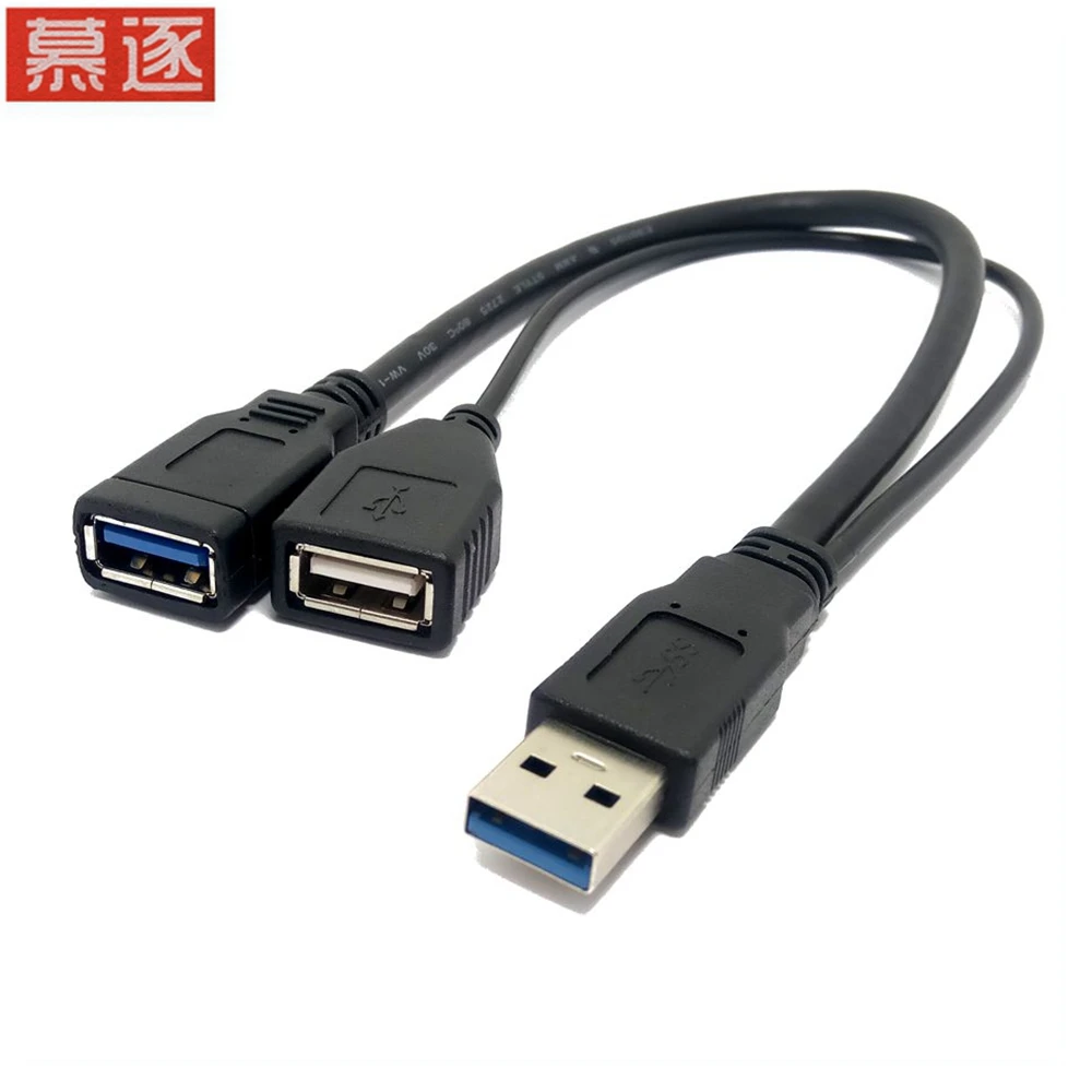 Кабель удлинитель с разъемом USB 2 0 и 3 Мама на два папа|Компьютерные кабели разъемы| |