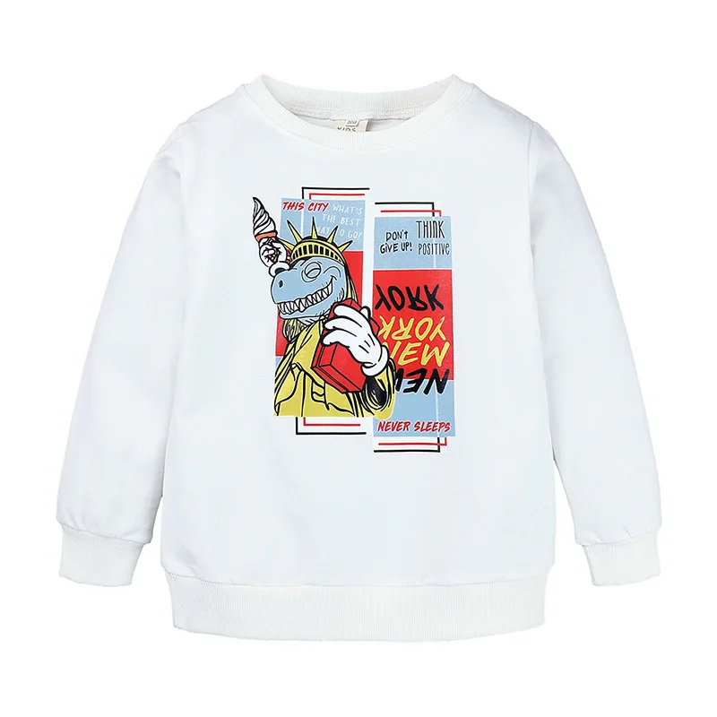Baby Boys Girls T-shirt Autumn Spring Loose Children Cartoon Dinosaur Print Pullover Long Sleeve Infant Tops Blouse Sweatshirts - Цвет: Color 20