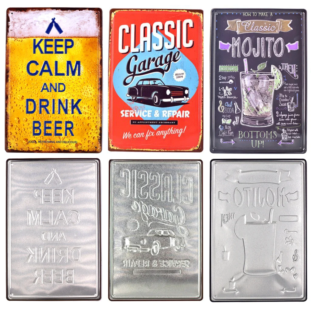 Классический мотоцикл 3D металлическая вывеска для бара паба Декор жестяная