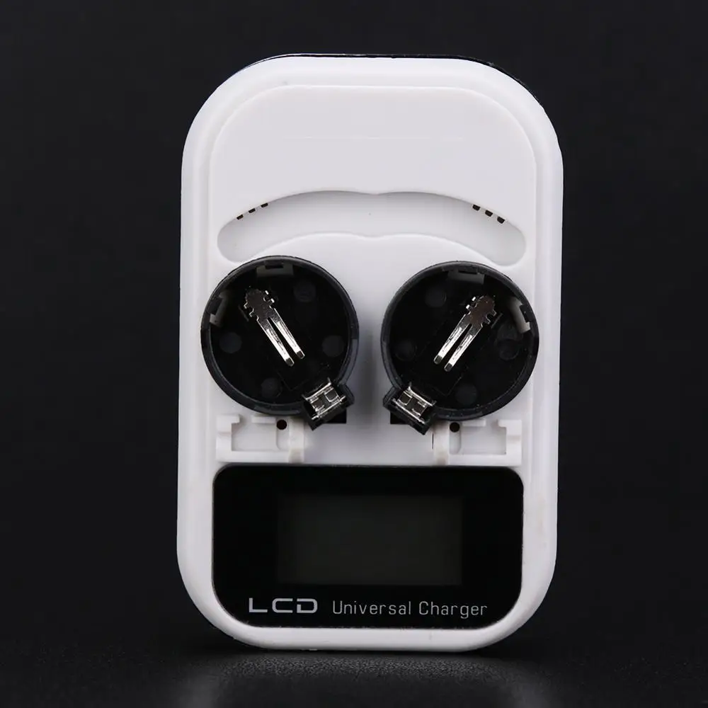 3,6 V:n LCD-nappilaturi, jossa EU-pistoke, LIR2016/LIR2025/LIR2032/ML2016/ML2025/ML2032 -laitteille, älykäs 2-paikkainen akkulaturi_voghion.com