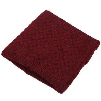 

Warm Knitted Scarves Collar Neck Warmers Winter Wrap Shawls Jujube Red