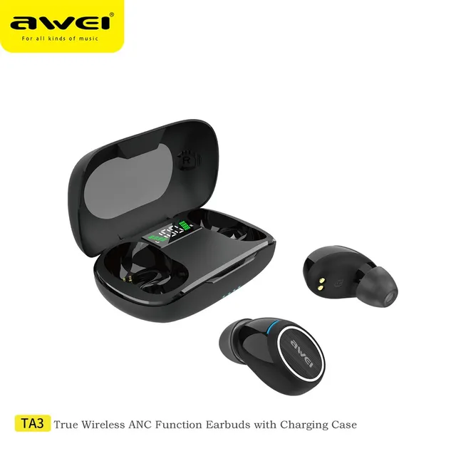 Awei Ta3 Tws Anc Deep Bass Bluetooth 