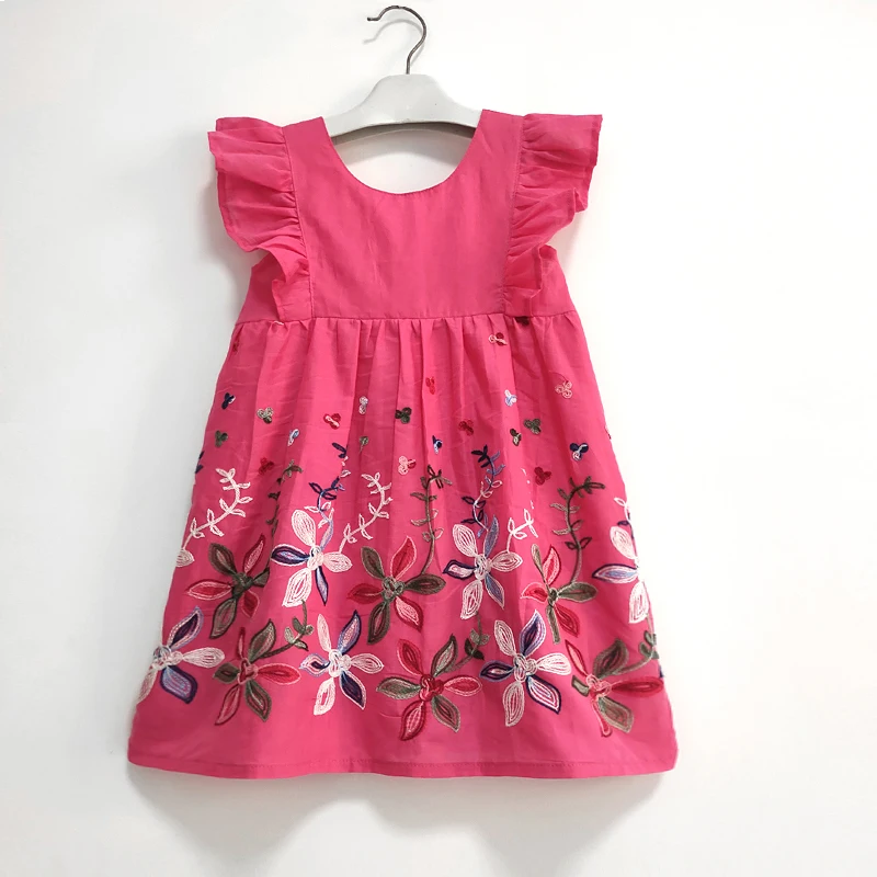 baby boy dress Girls Clothes Summer Princess Dresses vestidos kids dresses for girls Cotton embroidered Girls Dress children clothes girl 2-7Y newborn baby dresses