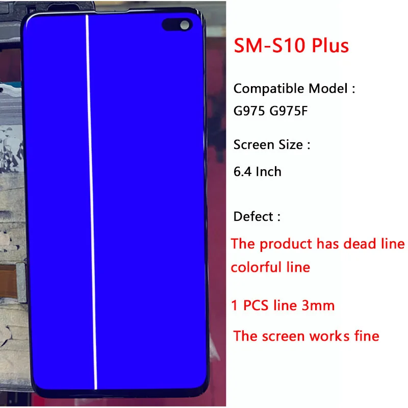 SUPER AMOLED G975 LCD For Samsung S10 Plus LCD