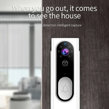 

Portable Wireless Smart Wi-Fi Video Doorbell High Quality Talk Door Ring Security HD Camera Bell With Plug-in Receiver