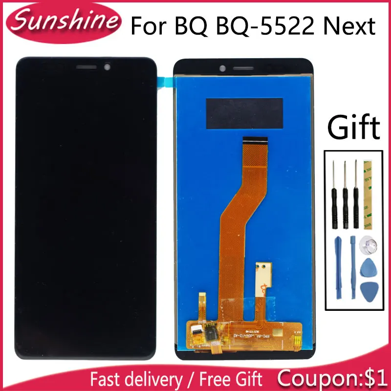 

Good Quality Touch Screen For BQ BQ-5522 BQ5522 BQ 5522 Lcd Display with Touch Screen Digitizer Panel Replacement