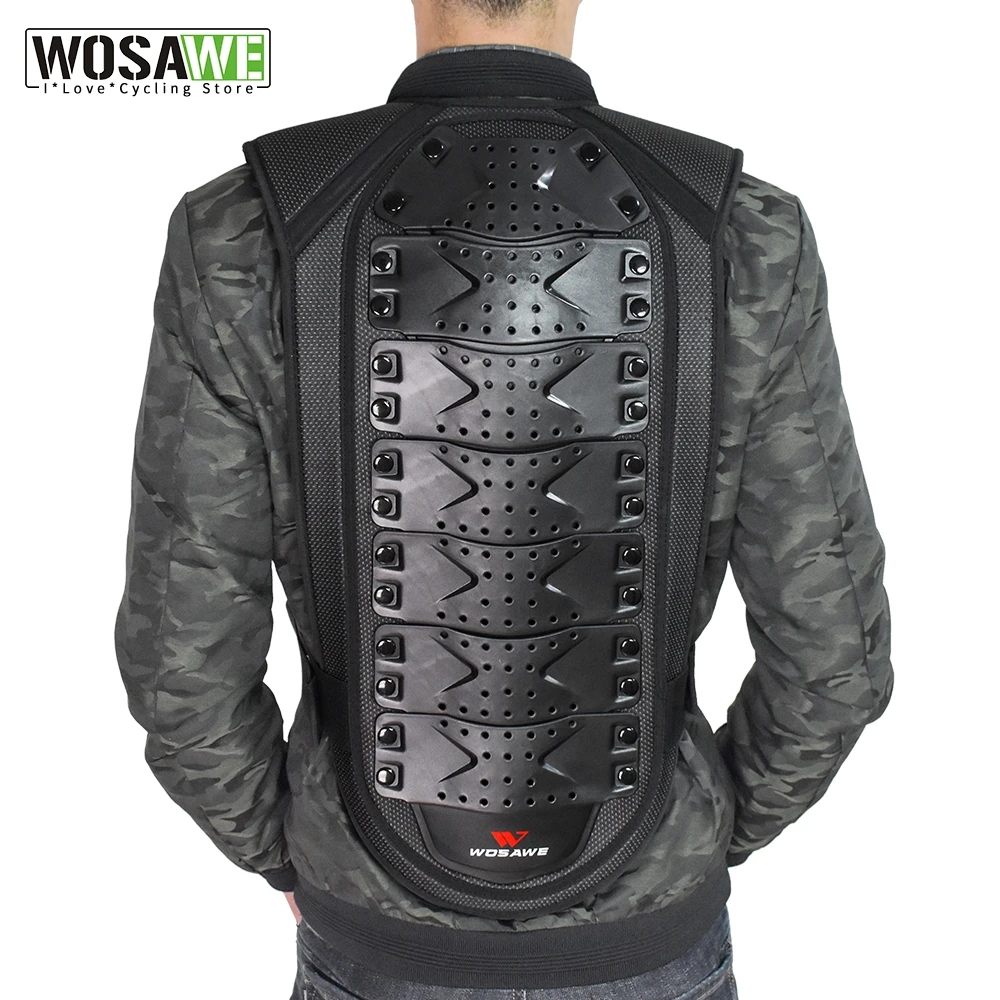 Защитный жилет WOSAWE без рукавов с поддержкой спины и груди защитный из ЭВА для